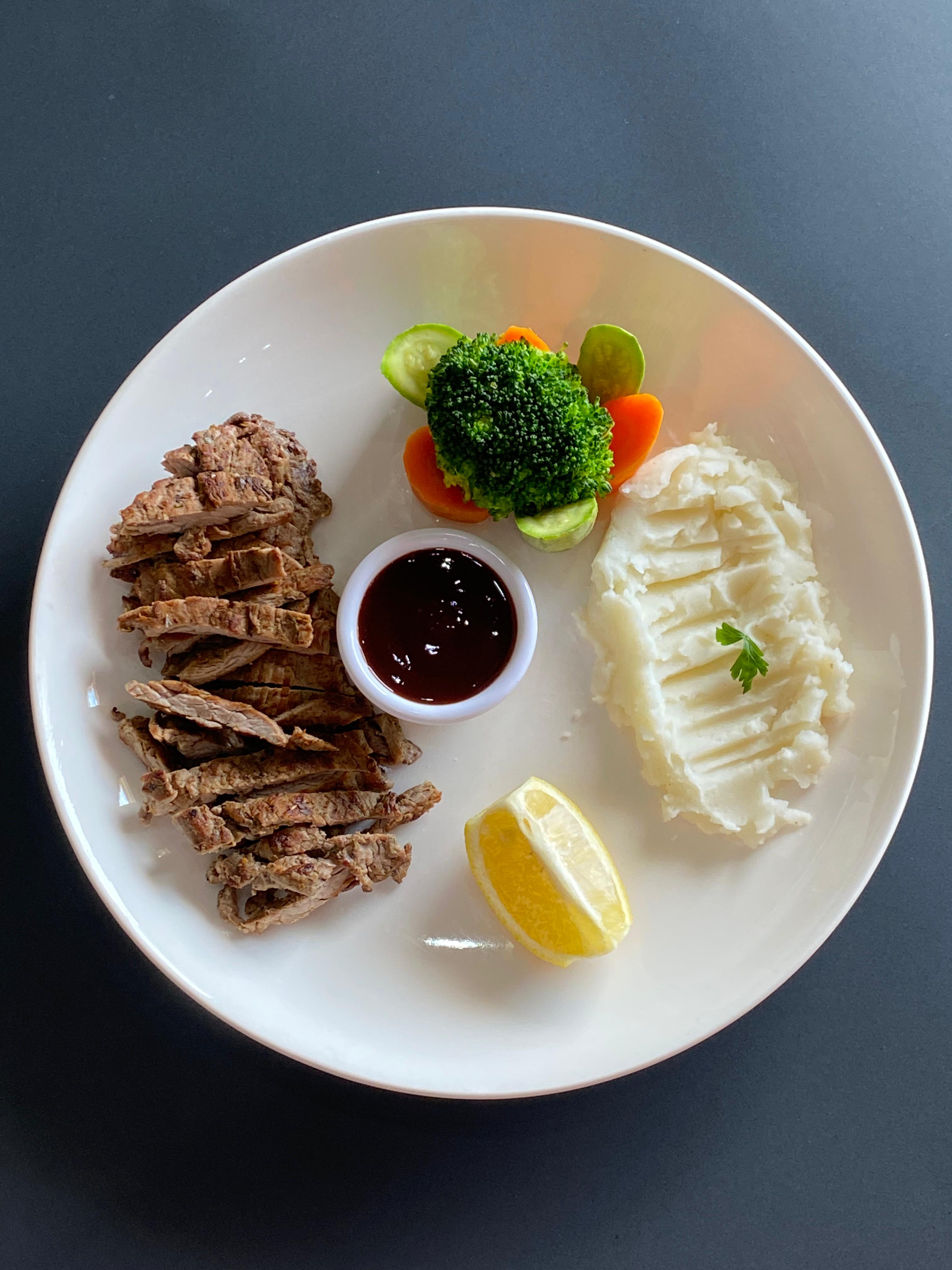 Beef Steak with Mashed Potato
