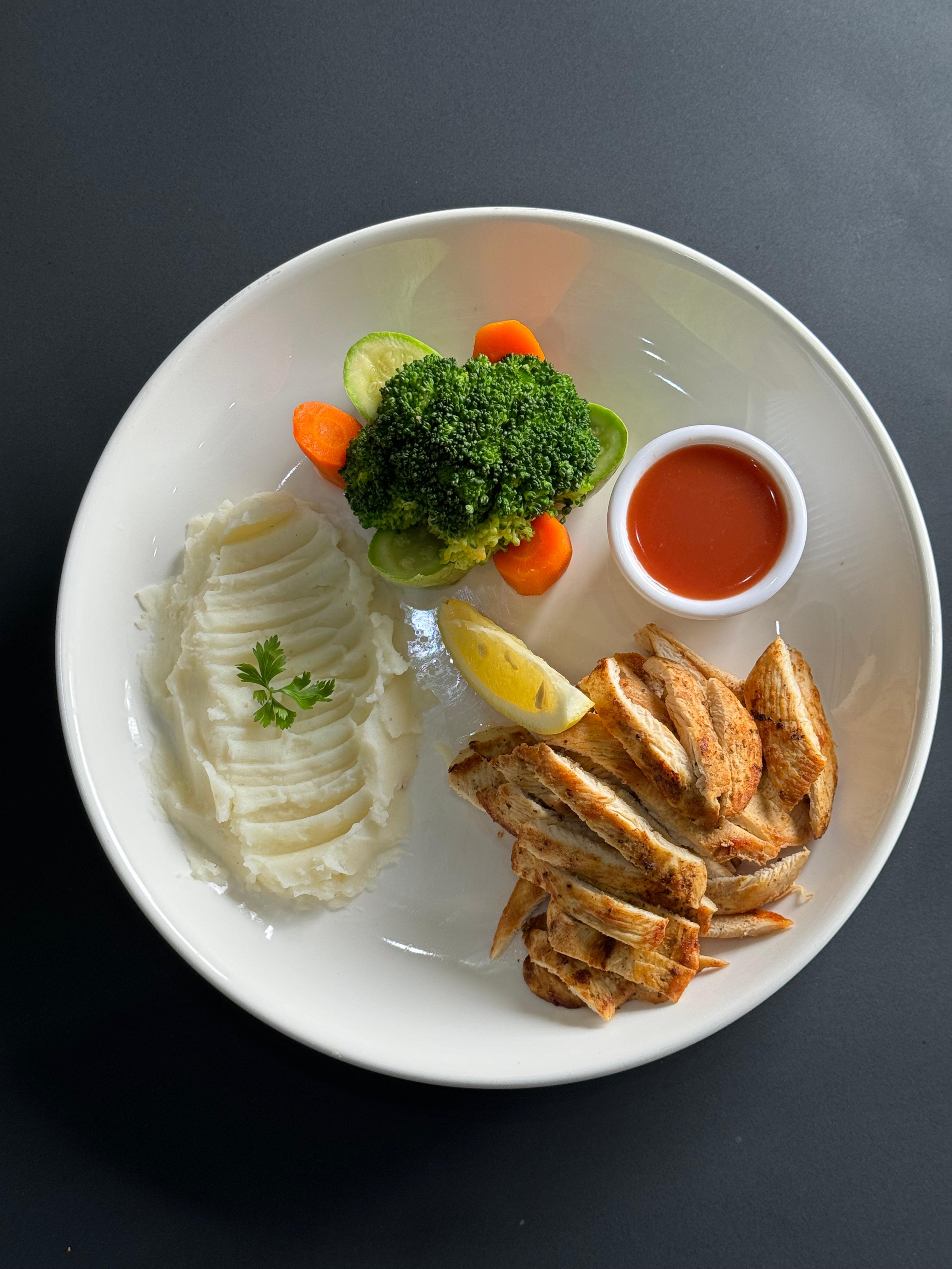 Chicken Steak with Mashed Potato
