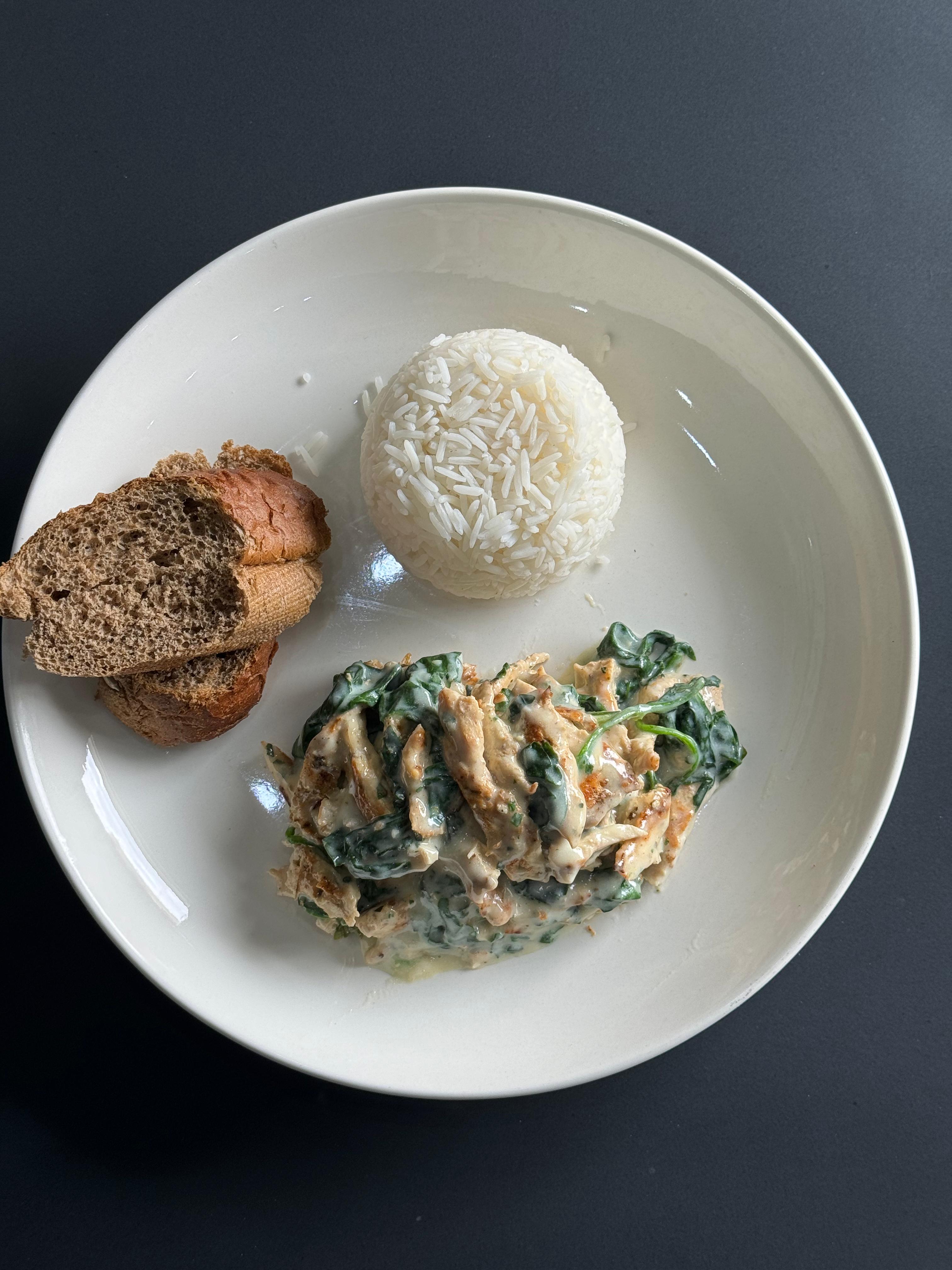 Chicken with Spinach