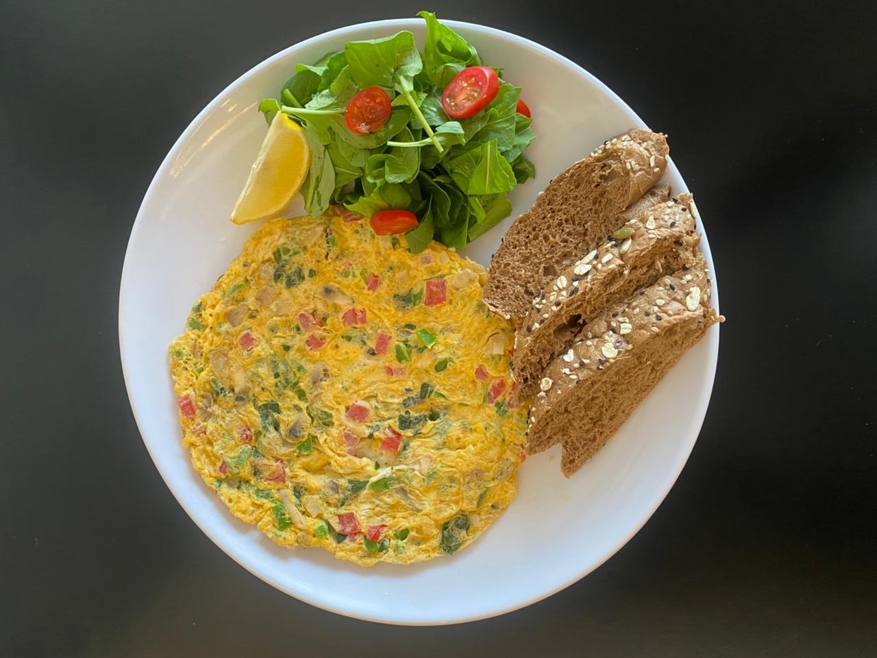 Spinach Vegetable Omelette